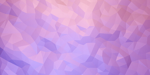 Purple and pink polygons background, polygonal abstract wallpaper with geometric shapes and texture patterns color gradient backdrop with copy space for text