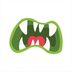 Cute Mouth Monsters Sticker