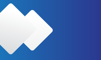 eps10 vector blue geometric round corner square overlapping blue frame background for Business presentation