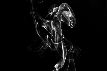 smoke on black