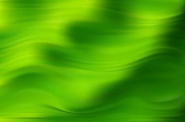 Abstract luxurious green silk wave. Bright wallpaper with draped fabric and smooth lines. Ecology and fashion. - 553943608