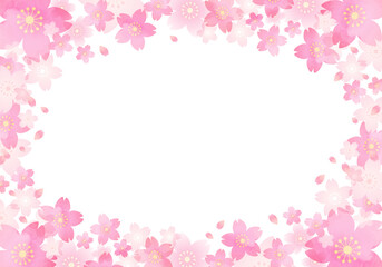 Vector illustration of pale cherry blossom. 
