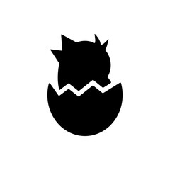 hatching egg icon or best hatching egg icon for mobile apps. black hatching egg icon on white background. hatching egg icon isolated, best for mobile apps and website menu.