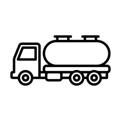 oil truck icon vector design template in white background
