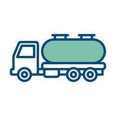 oil truck icon vector design template in white background