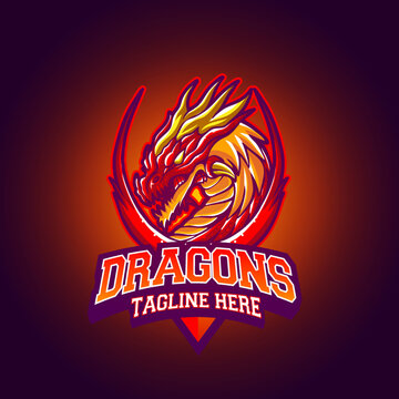 dragon mascot vector illustration