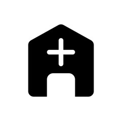 Add address black glyph ui icon. Mail recipient information. House location. User interface design. Silhouette symbol on white space. Solid pictogram for web, mobile. Isolated vector illustration