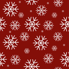 seamless pattern with snowflakes