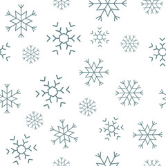 Fototapeta premium set of snowflakes