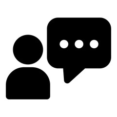 People speaking, talk, chat, communication icon