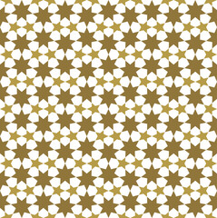 Seamless arabic tradition geometric ornament in color.