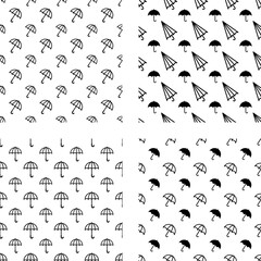 umbrella pattern for web and background also printable