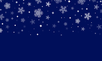 Elegant winter background with snowflakes for presentations. postcards, wrapping paper