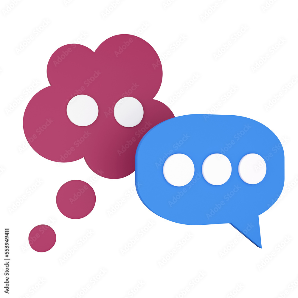 Poster speech bubble. 3d rendering.