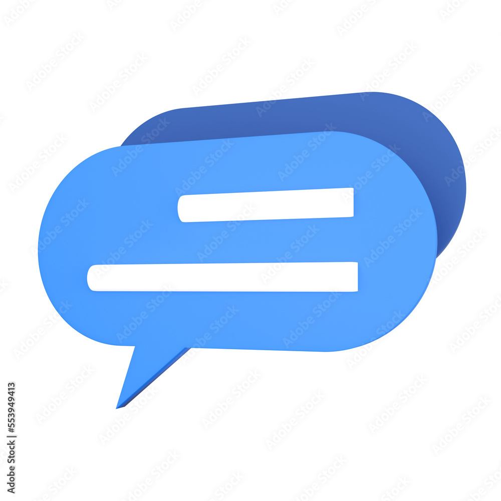Poster speech bubble. 3d rendering.