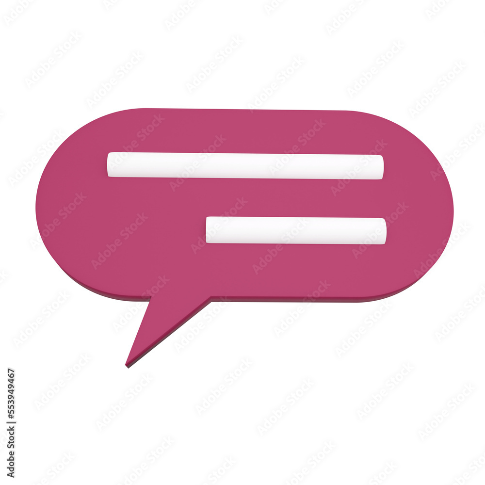 Poster speech bubble. 3d rendering.