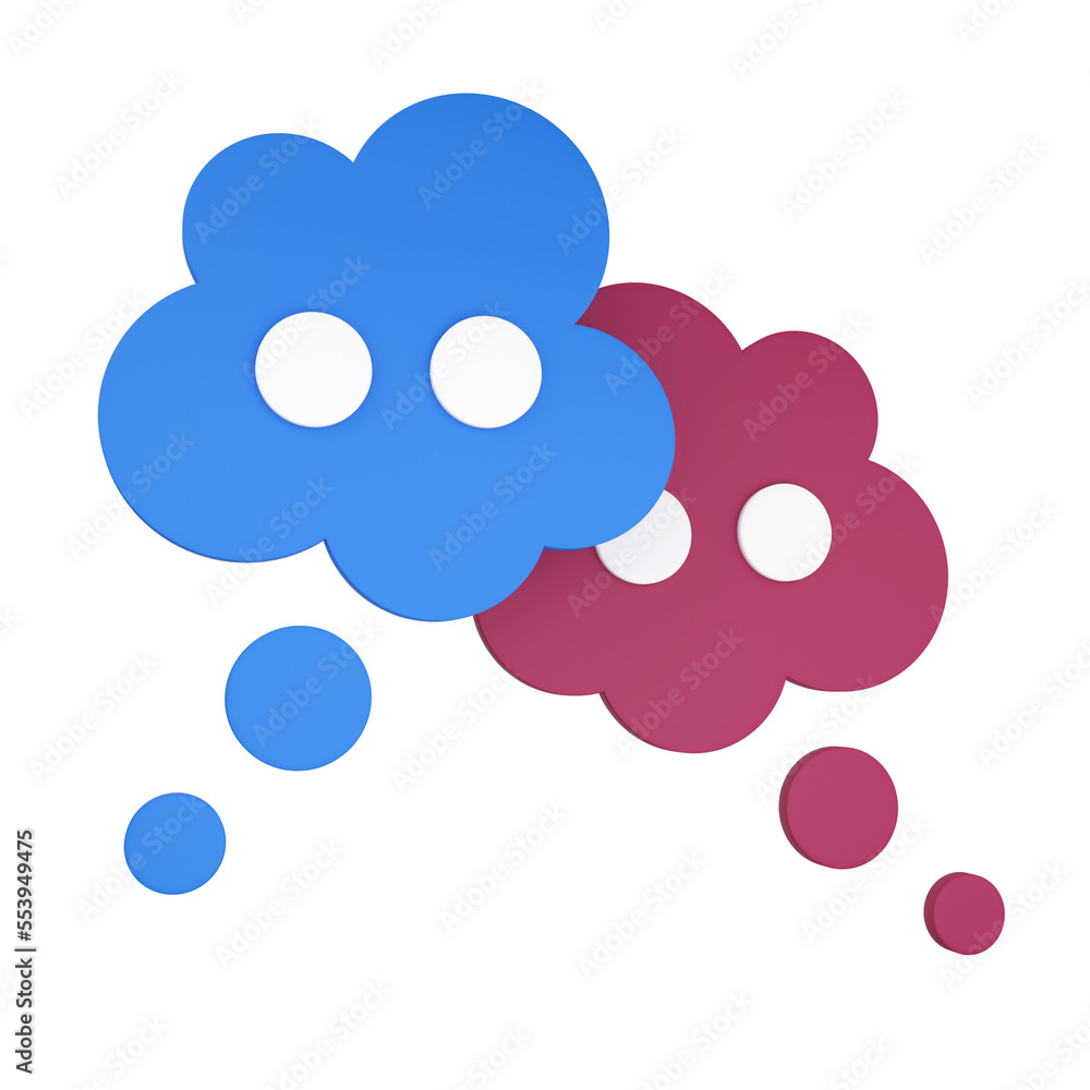 Poster speech bubble. 3d rendering.