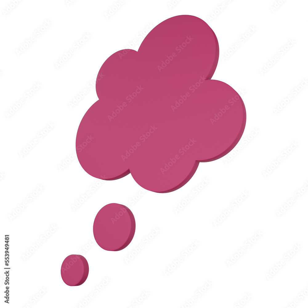 Poster speech bubble. 3d rendering.