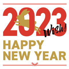 年賀状_2023年_HAPPY_正方形_wishi
