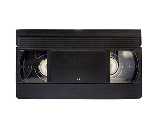 Obraz premium video cassette isolated on white background, copy space, top view, Retro 