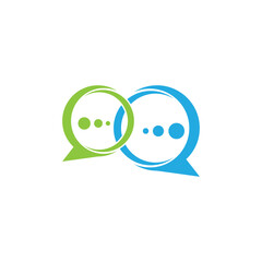 Obraz premium Speech bubble. Vector logo design. Business concept icon.