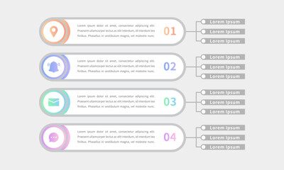 Business infographic, an architecture diagram template for organization and analysis
