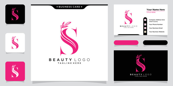 Initial S letter Logo Design vector Template. Calligraphy Letter S Logo Design
