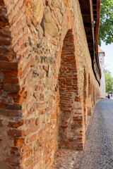 3rd enclosure of fortifications of medieval city, which includes defense towers and curtains built...