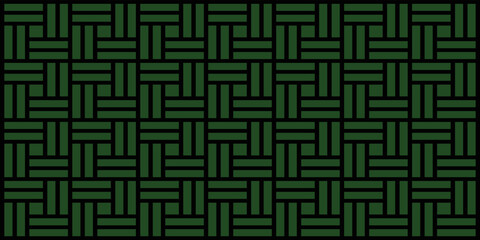 black figure line and green background