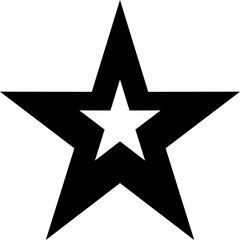 star on black background