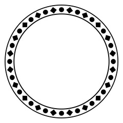 Fototapeta premium vintage circle frame png file