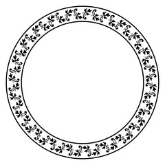 vintage circle frame png file