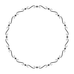 vintage circle frame png file