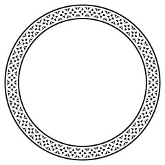 vintage circle frame png file