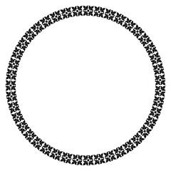 vintage circle frame png file