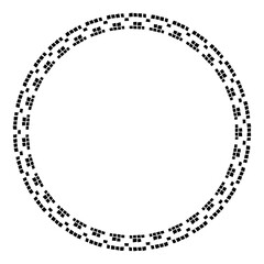 vintage circle frame png file