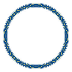 vintage circle frame png file