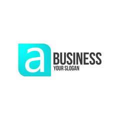 A letter business logo design