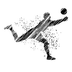 Volleyball sport graphic for use as a template for flyer or for use in web design.