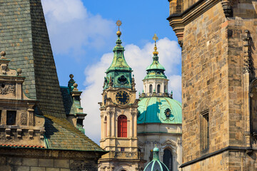 Old classical chapel. Background with selective focus