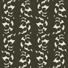 Seamless pattern with arabesques in retro style.
