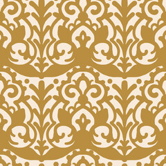 Seamless pattern with arabesques in retro style.