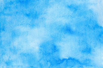 Abstract watercolor blue background texture