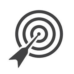 Target icon, target goal, target arrow vector illustration.