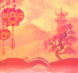 Mid-Autumn Festival for Chinese New Year - card