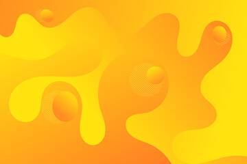 Dynamic abstract background with  light yellow to orange gradient fluid shapes modern concept. minimal poster. ideal for banner, web, header, cover, billboard, brochure, social media, landing page