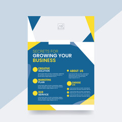Business flyer design cover promotion banner background template