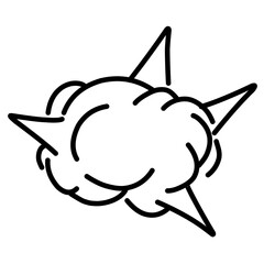 Doodle Explosion Comic Vector