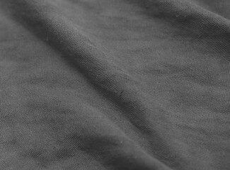 Gray charcoal cotton fabric pattern background and crumpled texture design ideal as textiles sale brochure, wallpaper,banner etc.,	
