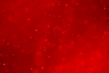 Valentine’s red bokeh glitter  background.